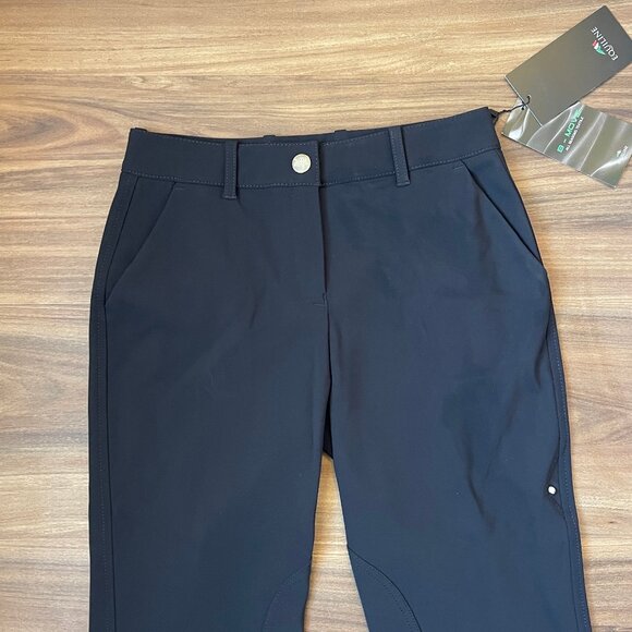 Equiline Ezene Women's Knee Patch Leisure Breeches - Black - size IT40 - Picture 3 of 7